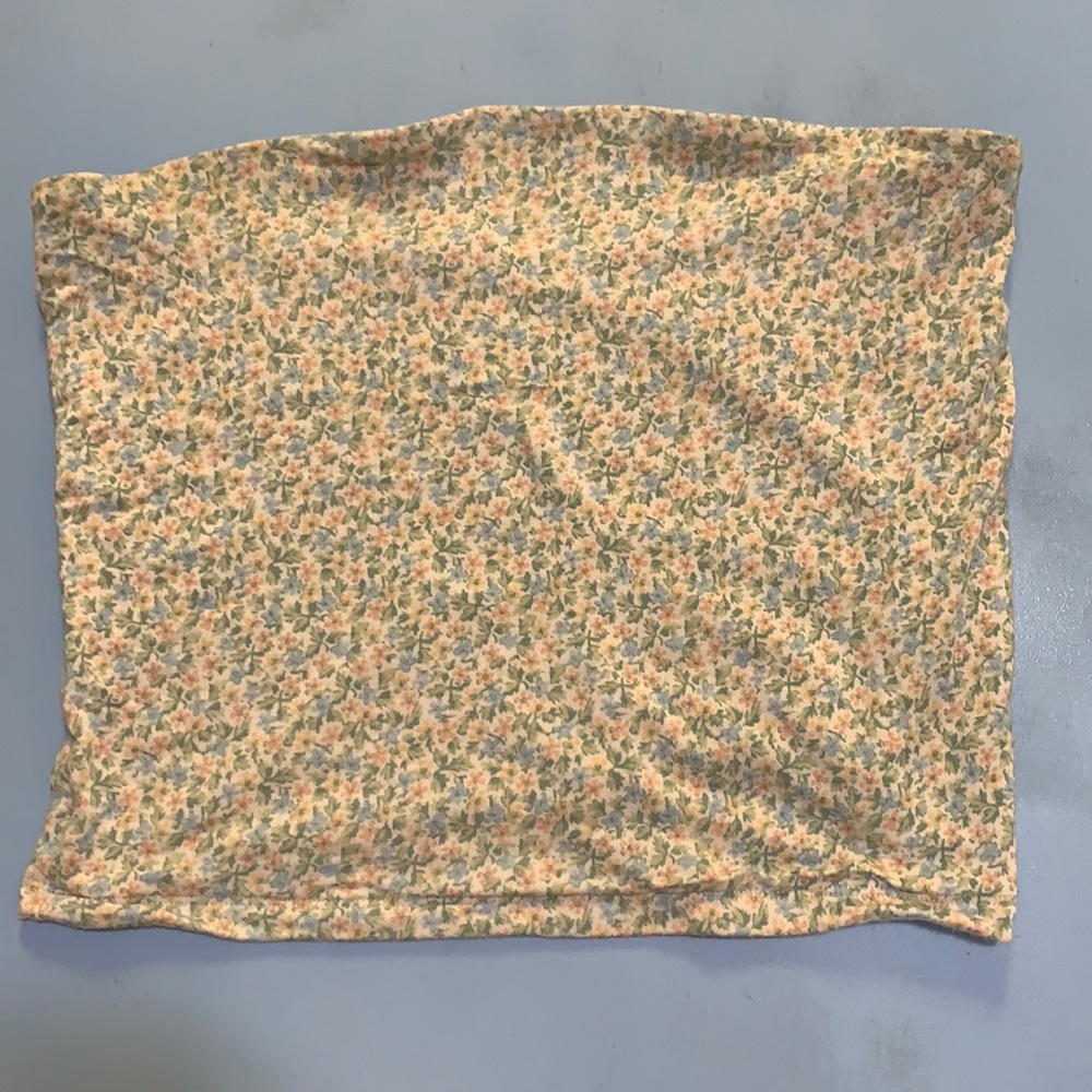 american eagle floral tube top